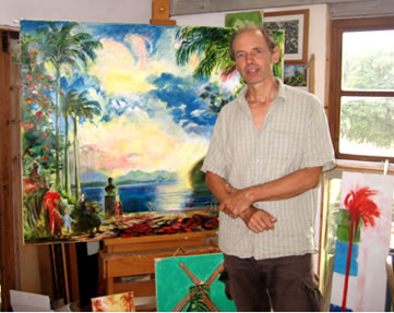 David Risk Kennard in his studio